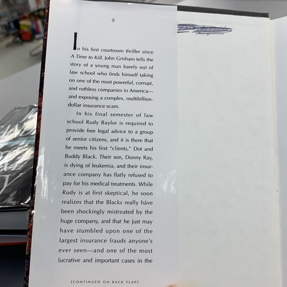 (3 for $20)The Rainmaker by John Grisham hardcover - Picture 2 of 5